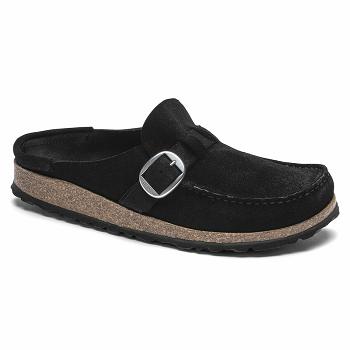 Birkenstock Buckley Ruskind Træsko Dame Sort | DK 28AHK